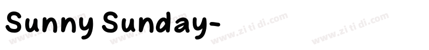 Sunny Sunday字体转换